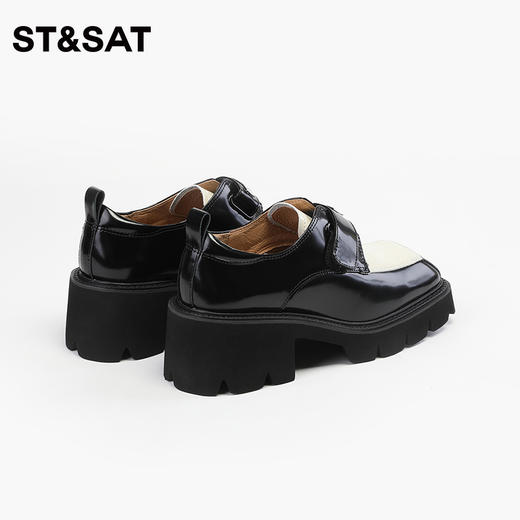 星期六时尚拼接厚底乐福鞋SS33112127 商品图6