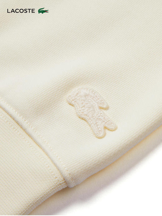 【海南专供价】Lacoste法国鳄鱼男女同款新款潮流印花纯棉连帽卫衣SH7983-98 商品图3