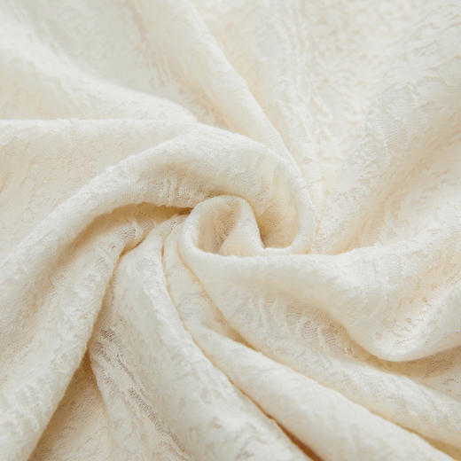 谜底通勤衬衫长袖女2023冬新品文艺荷叶领修身提花衬衣234MC1510 商品图3