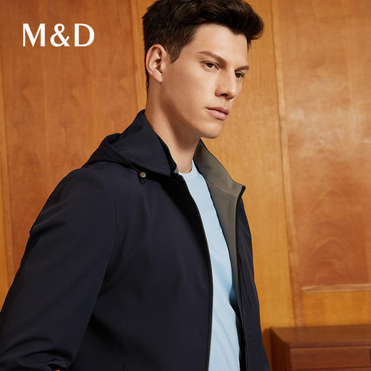 【三防面料】MD名盾夹克户外防水防污弹力连帽秋冬外套 商品图2