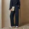IN AND ON 西装阔腿裤女2023秋季新款设计感斜门襟直筒裤百搭裤子53445 商品缩略图1