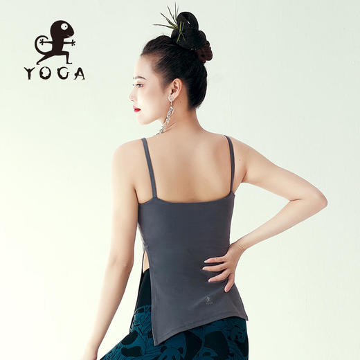 壁虎瑜伽【2309SY248】抽绳显瘦背心（一体式胸垫）【5天发货】 商品图4