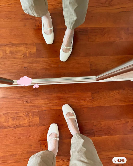 【大促，不退不换】 SW家 温柔好穿平底芭蕾舞鞋 珍珠扣袢平底鞋 2色 BZ1099 商品图0