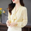 秋装新款，优雅时尚长袖真丝衬衫HR-LQSM9001 商品缩略图0
