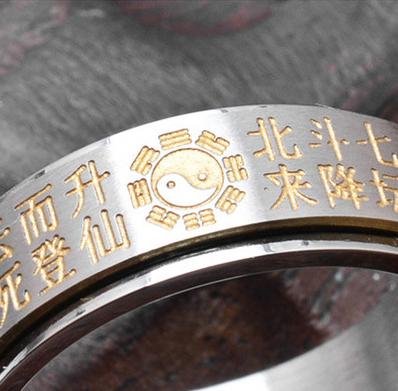 北斗钛钢戒指，可转动指环 商品图1