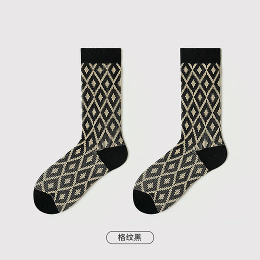 都市丽人时尚系列精梳棉袜子中筒袜中厚款女士常规袜LC3EC2 商品图4