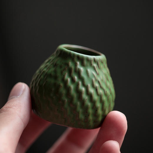 青竹祝福盖置【茶道配件】盖置茶壶盖托创意陶瓷菠萝盖碗盖托功夫茶道配件茶宠托 商品图0