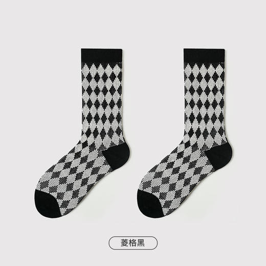 都市丽人时尚系列精梳棉袜子中筒袜中厚款女士常规袜LC3EC2 商品图2