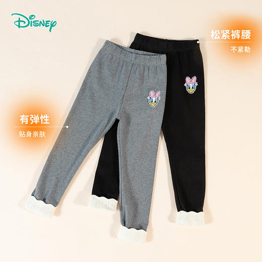 迪士尼童装春秋新款女童弹性打底裤女宝宝甜美外穿紧身裤233K1366 商品图7