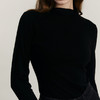 谜底打底针织衫女2023冬新品简约高领修身百搭亲肤毛衫234MZ1851 商品缩略图3