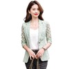 娜璐多 镂空拼接七分袖薄款小西服外套女2023夏季新款高级感通勤OL上衣女 商品缩略图4