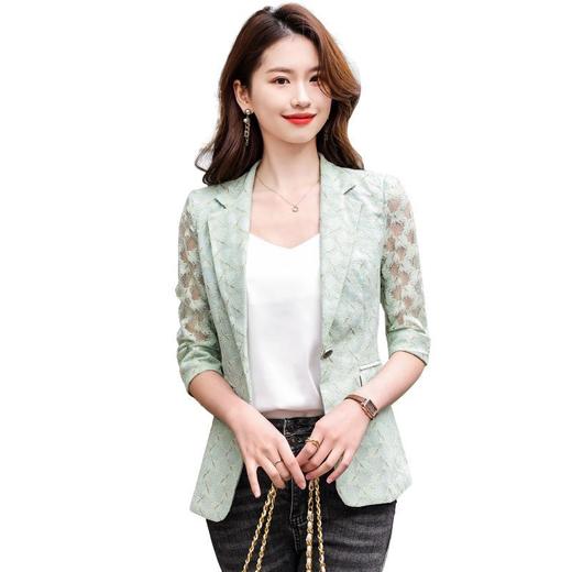 娜璐多 镂空拼接七分袖薄款小西服外套女2023夏季新款高级感通勤OL上衣女 商品图4