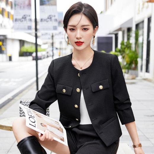 娜璐多 短款小西装2023秋冬新款时尚高级感外套女日常通勤炸街休闲上衣女 商品图5