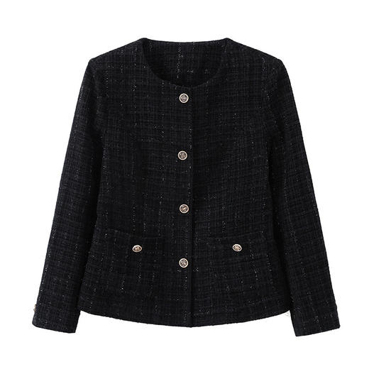 秋季女士短款小香风外套，女新款女装时尚洋气妈妈秋装上衣QB-LL89068 商品图4