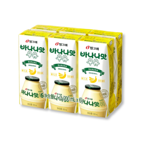   【6멀티】빙그레 바나나우유200ml*6