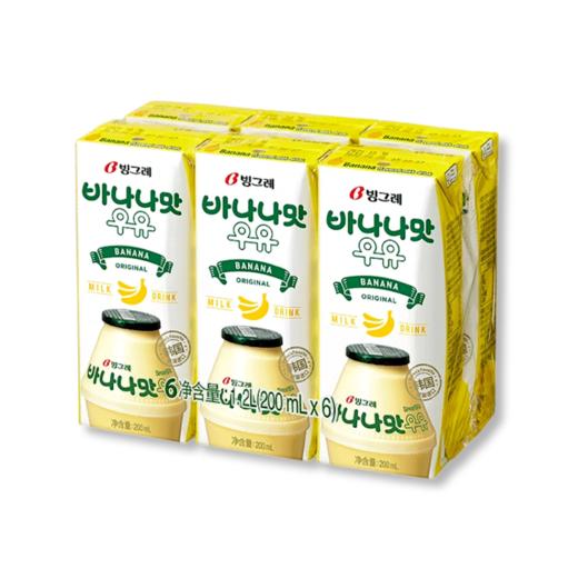 【盒】宾格瑞 香蕉味牛奶200ml*6   商品图0
