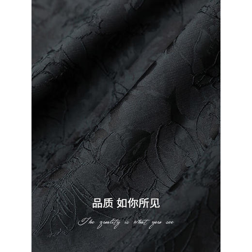 COCOBELLA新中式重工提花短袖裸领西服OL西装外套NSI2 商品图4