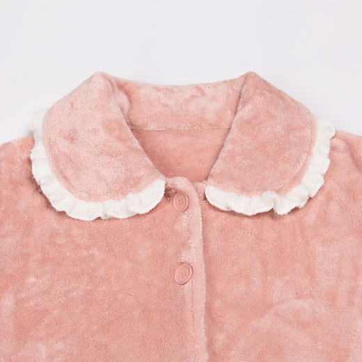 都市丽人眯雅佳女士双面法兰绒厚款长袖长裤类家居服套装LH31E9 商品图4