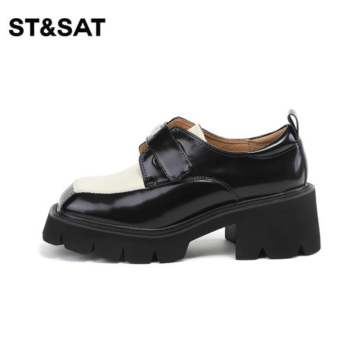 星期六时尚拼接厚底乐福鞋SS33112127 商品图4