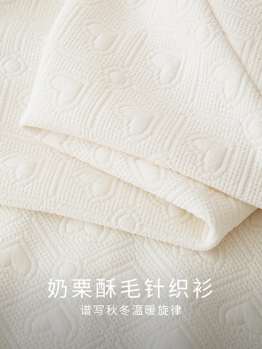 【专属特价】熙世界白色连帽卫衣女宽松慵懒风半拉链套头百搭上衣2025秋季新款 商品图5