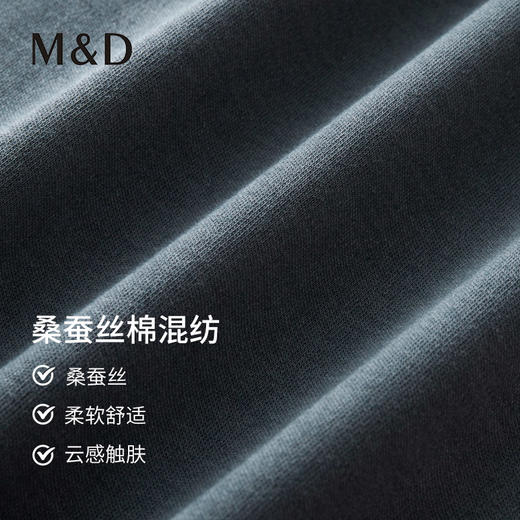 【含桑蚕丝】名盾长袖POLO衫男士秋季商务休闲中青年翻领t恤11591 商品图3