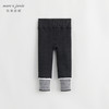 【加绒保暖】马克珍妮冬装新款 女童黑白条纹弹力打底裤 232091 商品缩略图1