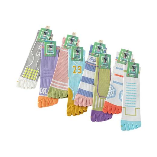 【非瑜伽袜】【新品】五指袜子女专业运动肌能全压力中筒袜健身跳绳跑步运动分趾袜潮袜 商品图4