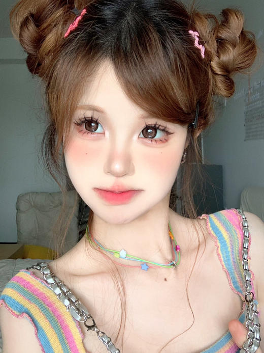 【大直径】GUGUCON-草莓心事-14.5mm【半年抛 0-1000度 有525/575】 商品图8