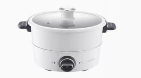 morphy richards摩飞多功能升降料理锅(白)4L  MR9090