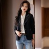 娜璐多 小香风撞色小西服外套女韩版气质简约西装通勤约会百搭款2023秋款 商品缩略图2