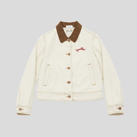 GOODBAI GOODEES刺绣logo短款牛仔外套 商品图3