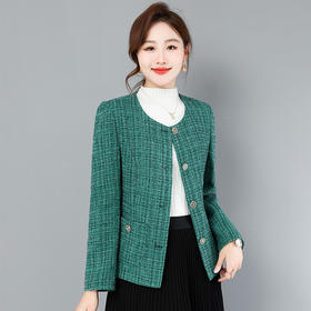秋季女士短款小香风外套，女新款女装时尚洋气妈妈秋装上衣QB-LL89068