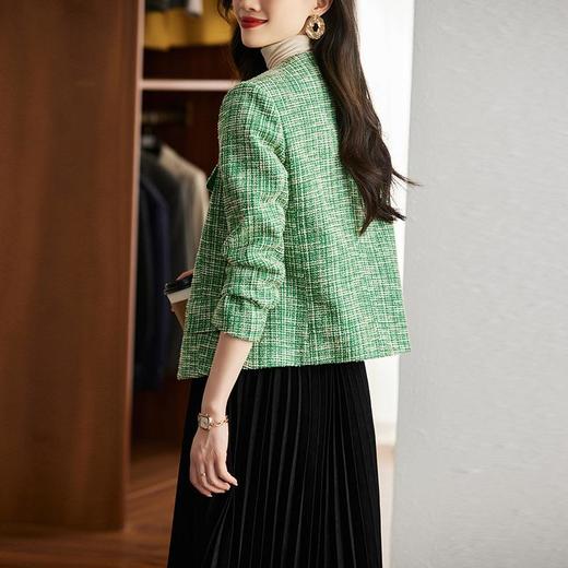 娜璐多 高级感名媛轻奢上衣女娜璐多2022秋冬新款法式小香风外套女粗花呢 商品图2