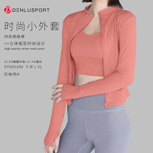 周年庆专享时尚运动小外套DY66028#立体版型设计时尚修身高弹舒适柔软亲肤活动商品不退换 商品图0