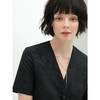 COCOBELLA新中式重工提花短袖裸领西服OL西装外套NSI2 商品缩略图1