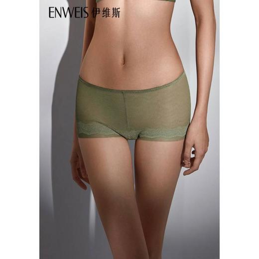 3楼伊维斯Melody *旋律ll中腰清透网纱无痕不卡纯棉底档ll中腰低角裤内裤10611025 商品图0