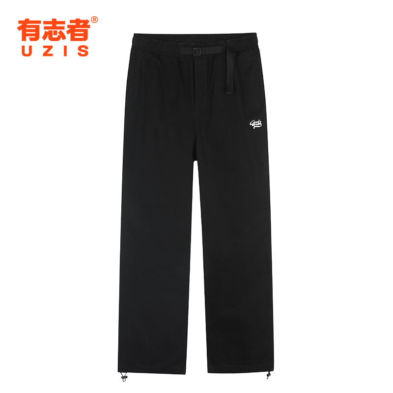有志者UZIS篮球训练运动长裤男美式休闲直筒裤抽绳束脚工装裤坚实
