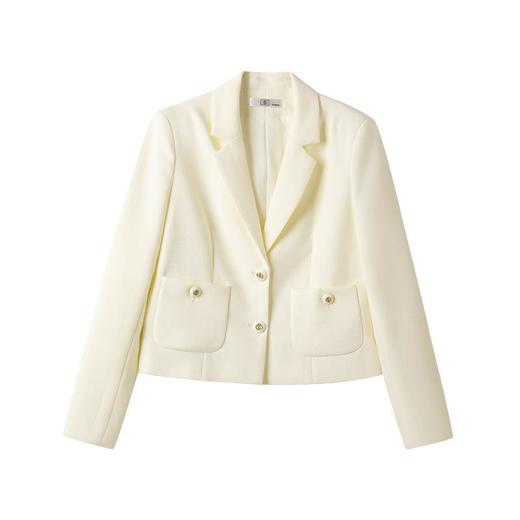 娜璐多 小个子短款外套女长袖修身时尚百搭上衣2023年秋季新款显瘦小西服 商品图4