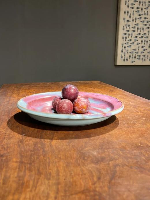 紫斑天青釉钧窑折沿盘，顺丰包邮 商品图14