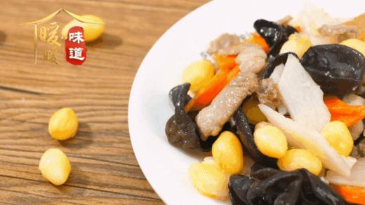 10种润肠通便食物表-山药木耳炒白果 商品图0