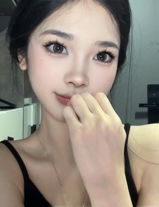 【月抛中直径】Rolalens-冰茶黑--14.2mm-【月抛 0-800度 无525/575】 商品图6