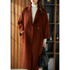 【秋季新款】时尚羊毛呢子大衣女中长款2023秋冬季新款大码开叉宽松呢外套 商品缩略图3