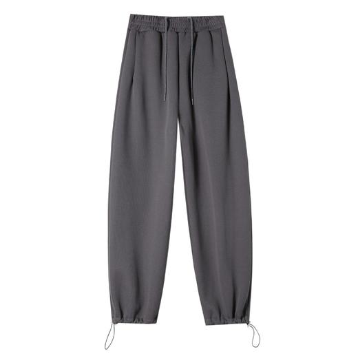 【潮流ins的不二之选！】美式灰色运动裤女春秋季高腰宽松直筒休闲卫裤小个子阔腿裤潮ins lmzb 商品图4