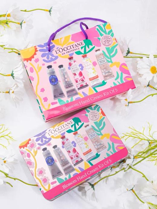 【品牌授权】欧舒丹春花烂漫润手霜五支装 5*30ml 男女补水保湿滋润秋冬润手霜套装 乳木果、玫瑰之心、橙花、樱花、云中月桂 商品图4