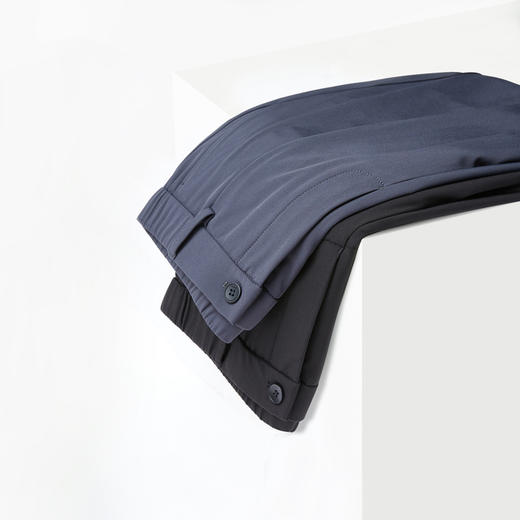 半身缘男裤 秋季半松紧腰微弹四面弹宽松版商务休闲裤333 商品图9