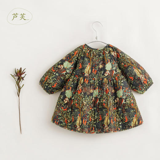 【马克珍妮 芦芙】秋冬装 森林奇遇记夹棉A版连衣裙 231612 商品图1