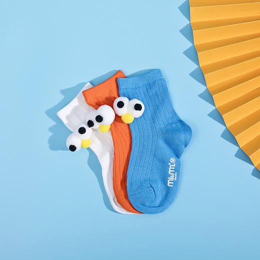 M1&M2西班牙品牌棉制中筒袜吸汗透气可爱通用室内袜鞋宝宝秋季 商品图2