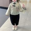 裁缝学苑TQ101 女童大袖儿童中式上衣纸样裤子束脚套装服装样板图 商品缩略图5