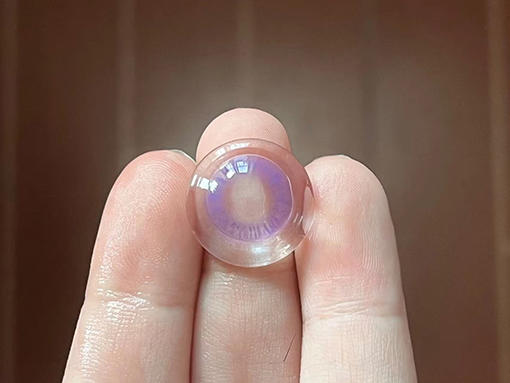 Jellydoll 荧光紫 月抛 两片 14.2mm 参考着色 13.3mm 基弧 8.6 含水 42% 新锐国货 商品图4