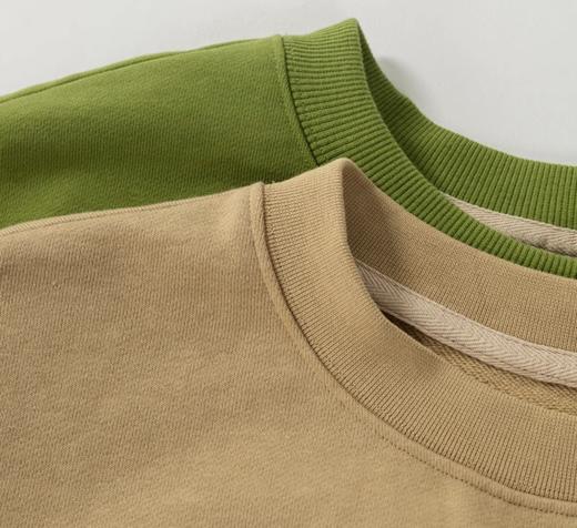 绽放675朵/ 时尚减龄重磅棉毛圈圆领罗纹落肩长袖主题印花卫衣 商品图4